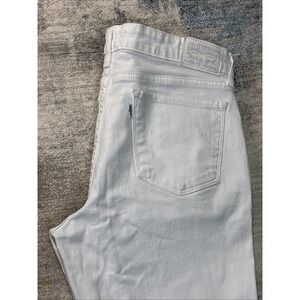 Levi's 711 Skinny Jeans Women's‎ 30 White Mid Rise Stretch Denim Minor Stains